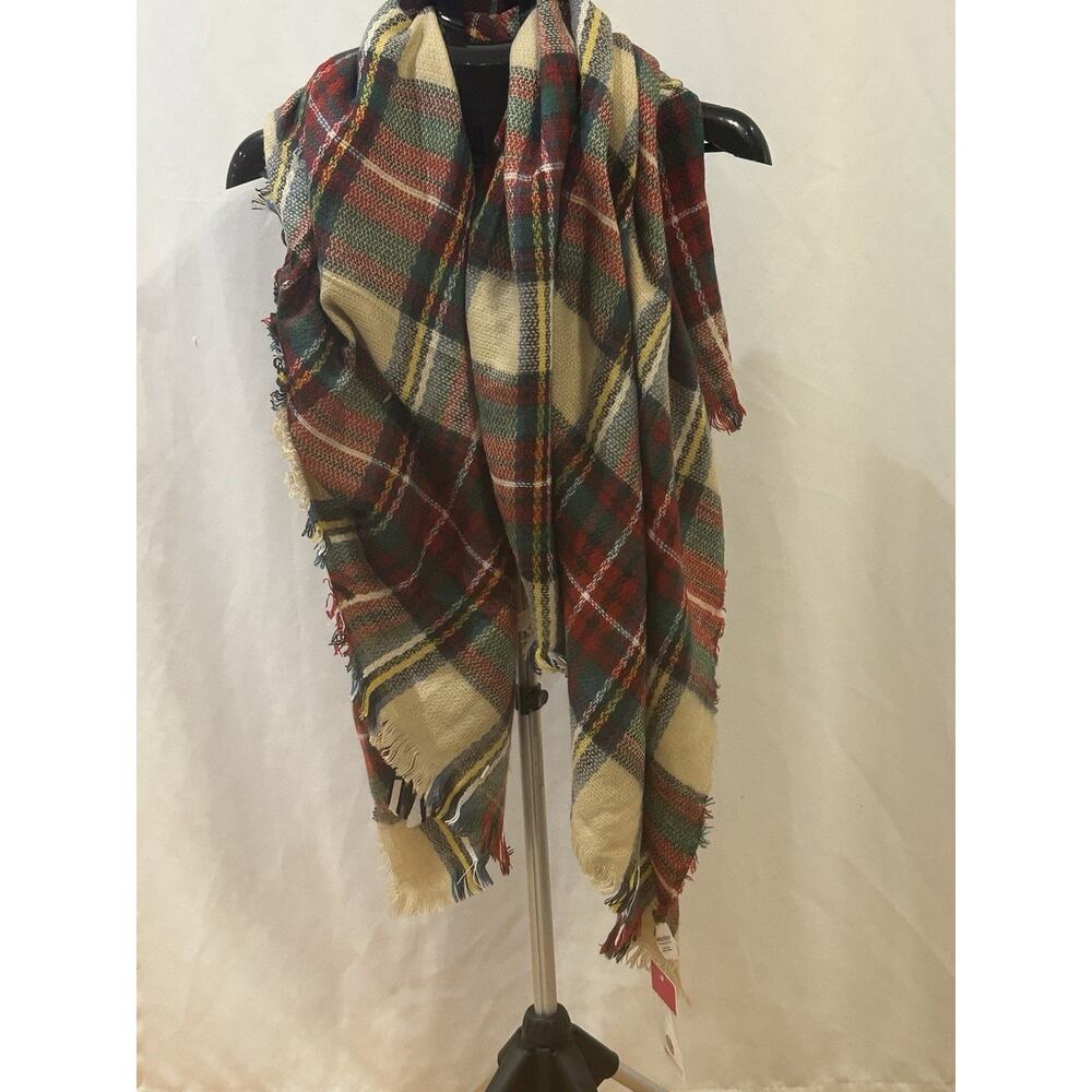 NWT Marley Lilly Plaid Scarf - Picture 1 of 7